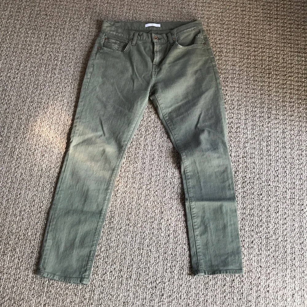 7 For All Mankind army green jeans